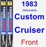 Front Wiper Blade Pack for 1983 Oldsmobile Custom Cruiser - Vision Saver