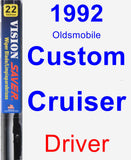 Driver Wiper Blade for 1992 Oldsmobile Custom Cruiser - Vision Saver