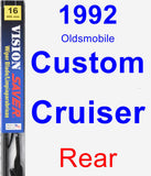 Rear Wiper Blade for 1992 Oldsmobile Custom Cruiser - Vision Saver