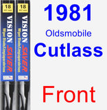 Front Wiper Blade Pack for 1981 Oldsmobile Cutlass - Vision Saver