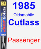 Passenger Wiper Blade for 1985 Oldsmobile Cutlass - Vision Saver