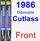 Front Wiper Blade Pack for 1986 Oldsmobile Cutlass - Vision Saver