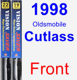 Front Wiper Blade Pack for 1998 Oldsmobile Cutlass - Vision Saver