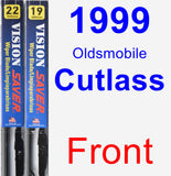 Front Wiper Blade Pack for 1999 Oldsmobile Cutlass - Vision Saver