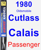 Passenger Wiper Blade for 1980 Oldsmobile Cutlass Calais - Vision Saver