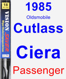 Passenger Wiper Blade for 1985 Oldsmobile Cutlass Ciera - Vision Saver