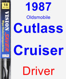 Driver Wiper Blade for 1987 Oldsmobile Cutlass Cruiser - Vision Saver