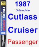 Passenger Wiper Blade for 1987 Oldsmobile Cutlass Cruiser - Vision Saver