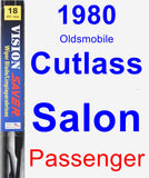 Passenger Wiper Blade for 1980 Oldsmobile Cutlass Salon - Vision Saver