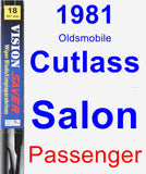 Passenger Wiper Blade for 1981 Oldsmobile Cutlass Salon - Vision Saver