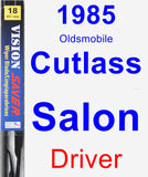 Driver Wiper Blade for 1985 Oldsmobile Cutlass Salon - Vision Saver