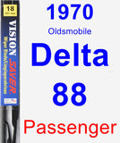 Passenger Wiper Blade for 1970 Oldsmobile Delta 88 - Vision Saver