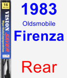 Rear Wiper Blade for 1983 Oldsmobile Firenza - Vision Saver