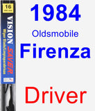 Driver Wiper Blade for 1984 Oldsmobile Firenza - Vision Saver