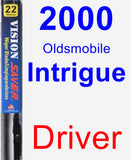 Driver Wiper Blade for 2000 Oldsmobile Intrigue - Vision Saver