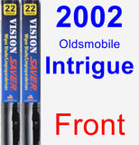 Front Wiper Blade Pack for 2002 Oldsmobile Intrigue - Vision Saver