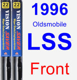 Front Wiper Blade Pack for 1996 Oldsmobile LSS - Vision Saver