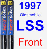 Front Wiper Blade Pack for 1997 Oldsmobile LSS - Vision Saver