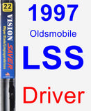 Driver Wiper Blade for 1997 Oldsmobile LSS - Vision Saver