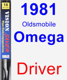 Driver Wiper Blade for 1981 Oldsmobile Omega - Vision Saver