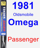 Passenger Wiper Blade for 1981 Oldsmobile Omega - Vision Saver