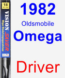 Driver Wiper Blade for 1982 Oldsmobile Omega - Vision Saver