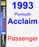 Passenger Wiper Blade for 1993 Plymouth Acclaim - Vision Saver