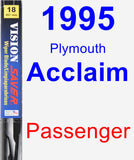 Passenger Wiper Blade for 1995 Plymouth Acclaim - Vision Saver