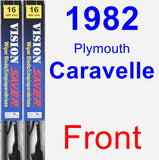 Front Wiper Blade Pack for 1982 Plymouth Caravelle - Vision Saver