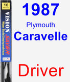 Driver Wiper Blade for 1987 Plymouth Caravelle - Vision Saver