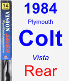 Rear Wiper Blade for 1984 Plymouth Colt - Vision Saver