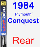 Rear Wiper Blade for 1984 Plymouth Conquest - Vision Saver