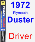 Driver Wiper Blade for 1972 Plymouth Duster - Vision Saver