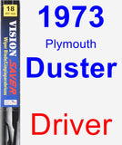 Driver Wiper Blade for 1973 Plymouth Duster - Vision Saver