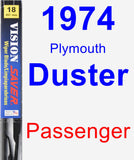 Passenger Wiper Blade for 1974 Plymouth Duster - Vision Saver