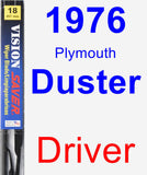 Driver Wiper Blade for 1976 Plymouth Duster - Vision Saver