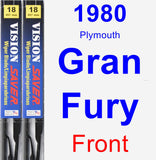 Front Wiper Blade Pack for 1980 Plymouth Gran Fury - Vision Saver