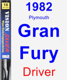 Driver Wiper Blade for 1982 Plymouth Gran Fury - Vision Saver