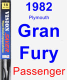 Passenger Wiper Blade for 1982 Plymouth Gran Fury - Vision Saver