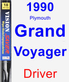 Driver Wiper Blade for 1990 Plymouth Grand Voyager - Vision Saver