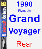 Rear Wiper Blade for 1990 Plymouth Grand Voyager - Vision Saver