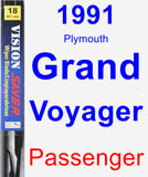 Passenger Wiper Blade for 1991 Plymouth Grand Voyager - Vision Saver