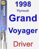 Driver Wiper Blade for 1998 Plymouth Grand Voyager - Vision Saver
