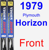 Front Wiper Blade Pack for 1979 Plymouth Horizon - Vision Saver