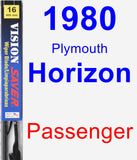 Passenger Wiper Blade for 1980 Plymouth Horizon - Vision Saver