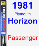 Passenger Wiper Blade for 1981 Plymouth Horizon - Vision Saver