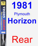 Rear Wiper Blade for 1981 Plymouth Horizon - Vision Saver