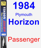 Passenger Wiper Blade for 1984 Plymouth Horizon - Vision Saver