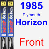 Front Wiper Blade Pack for 1985 Plymouth Horizon - Vision Saver