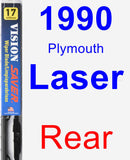 Rear Wiper Blade for 1990 Plymouth Laser - Vision Saver